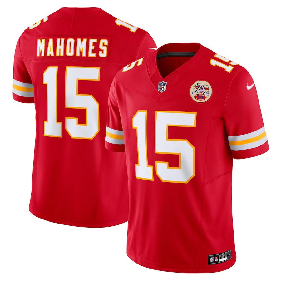 Men Kansas City Chiefs #15 Patrick Mahomes Nike Red Vapor F.U.S.E. Limited NFL Jersey